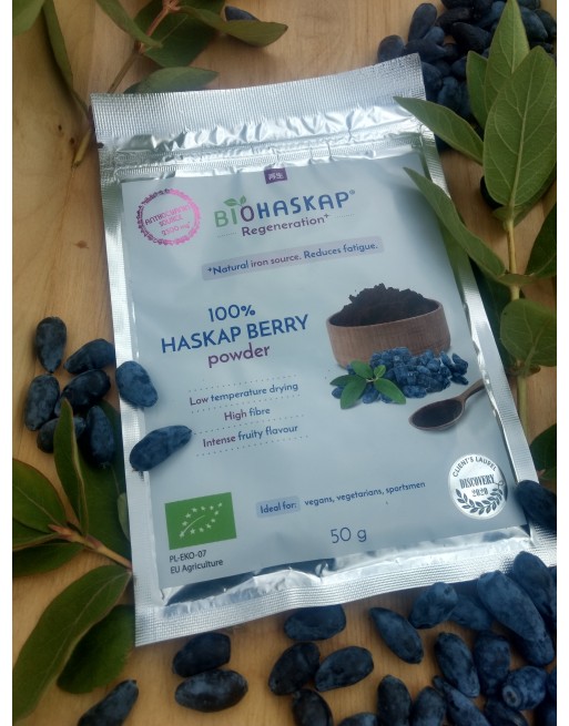 Organic haskap berry powder BIOHASKAP ® Regeneration+, 50g ...